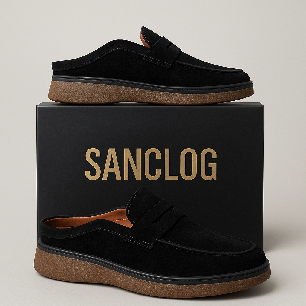 Sabot-Mocassin Médical pour Homme-Noir
