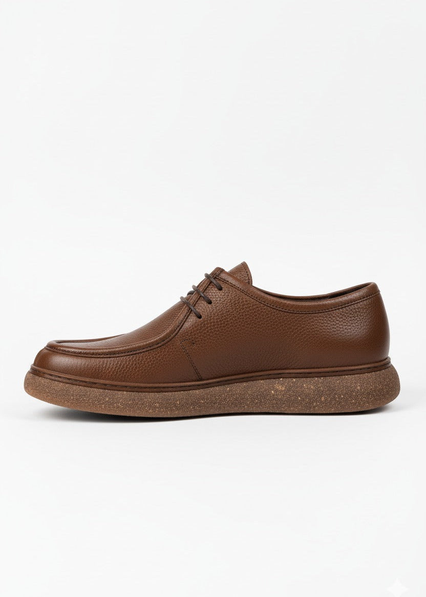 Derby ComfortStep – Cuir Grainé & Semelle Ultra-Légère