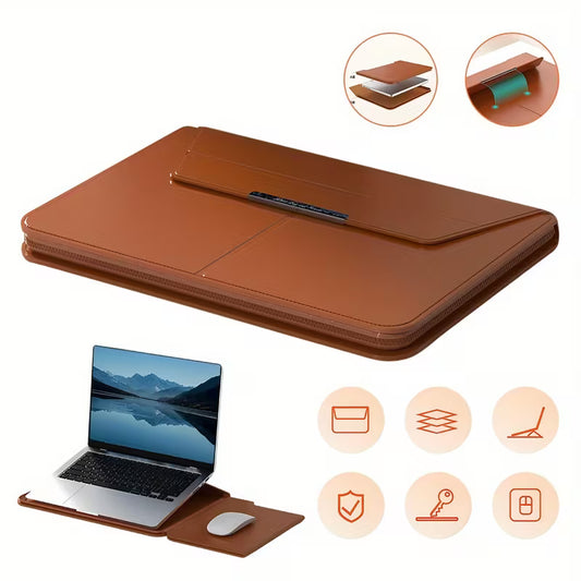 Pochette Ordinateur en Cuir Multifonction – Élégance et Praticité