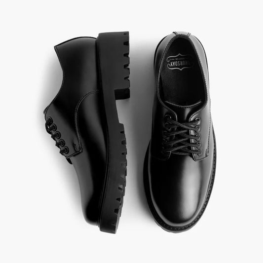 The Renegade Oxford-Chaussures noire à semelle crantée pour Femmes
