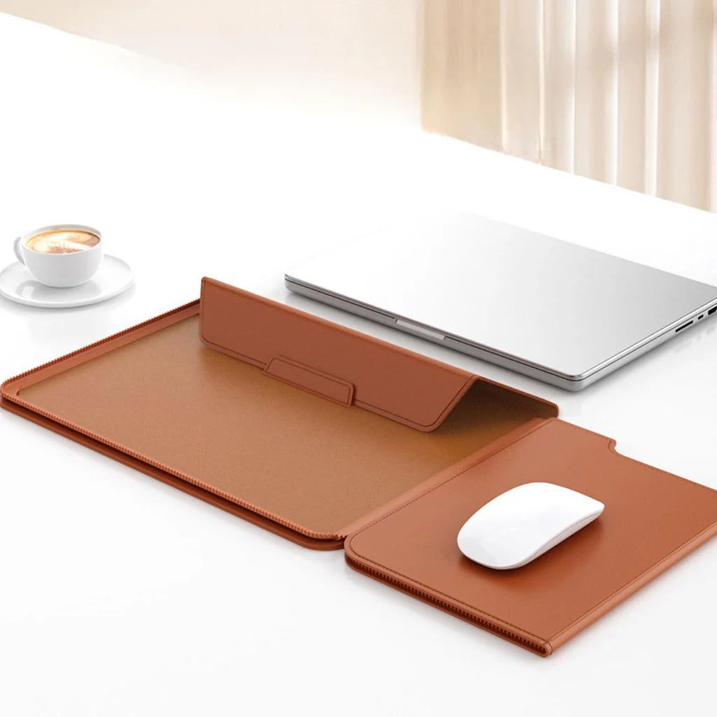 Pochette Ordinateur en Cuir Multifonction – Élégance et Praticité