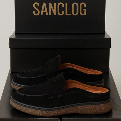 Sabot-Mocassin Médical pour Homme-Noir