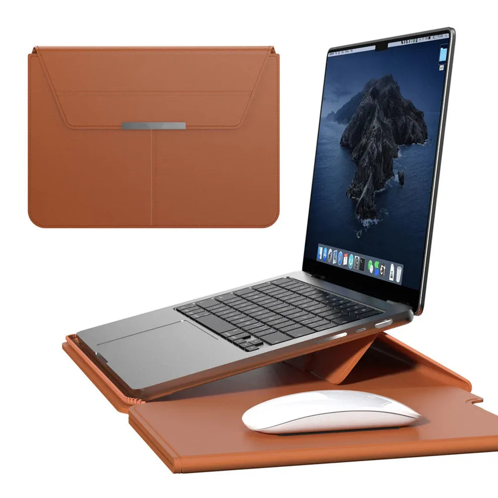 Pochette Ordinateur en Cuir Multifonction – Élégance et Praticité