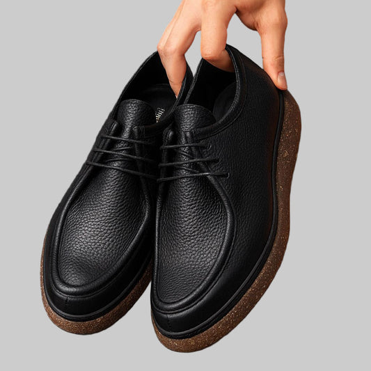 Derby ComfortStep – Cuir Grainé & Semelle Ultra-Légère