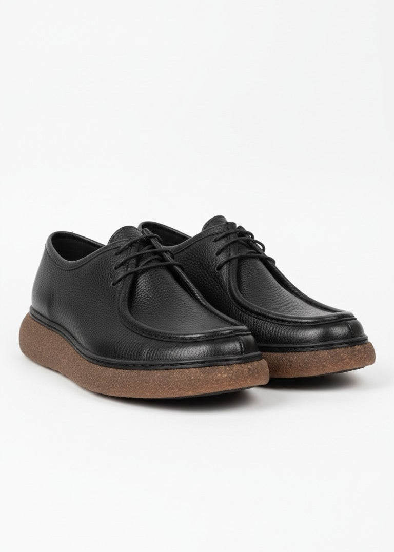 Derby ComfortStep – Cuir Grainé & Semelle Ultra-Légère