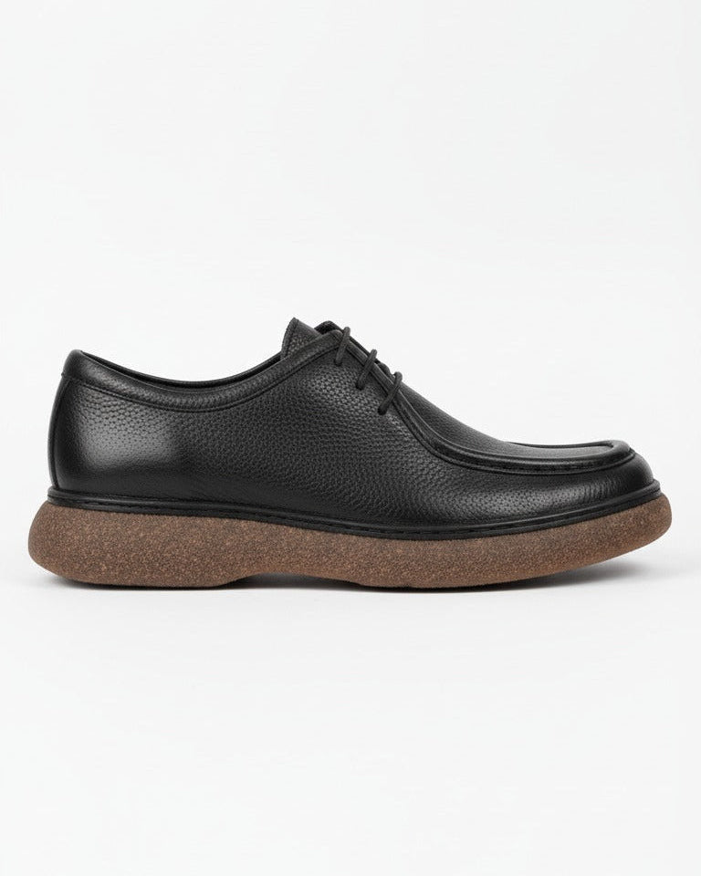 Derby ComfortStep – Cuir Grainé & Semelle Ultra-Légère