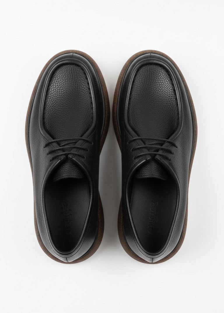 Derby ComfortStep – Cuir Grainé & Semelle Ultra-Légère