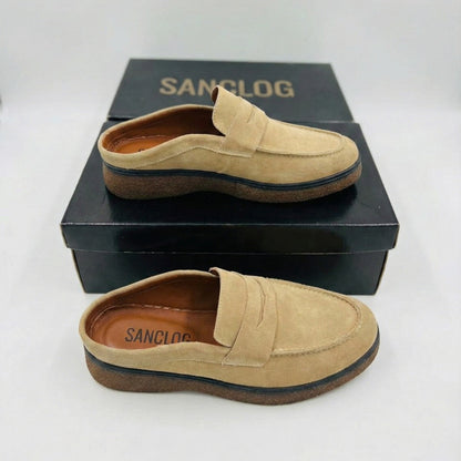 Sabot-Mocassin Médical pour Homme-Biege