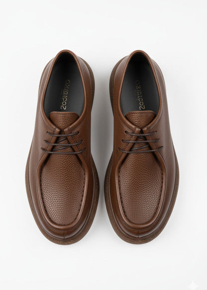 Derby ComfortStep – Cuir Grainé & Semelle Ultra-Légère