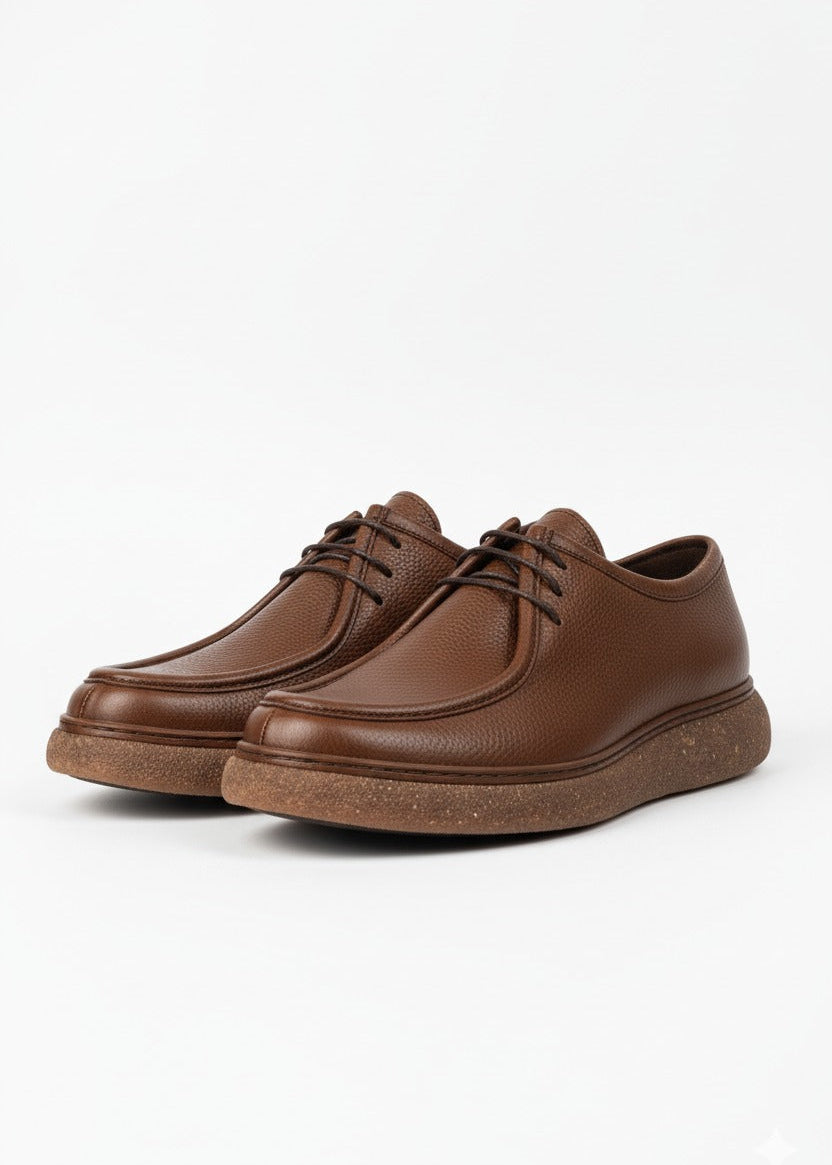 Derby ComfortStep – Cuir Grainé & Semelle Ultra-Légère