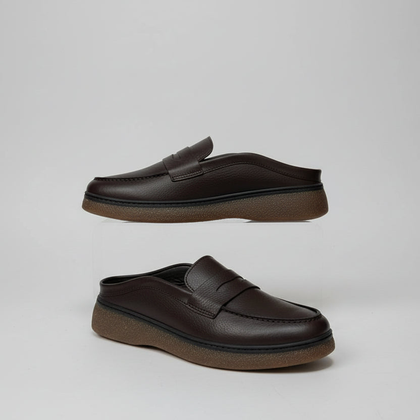 Sabot Médical en Cuir Grainé Original – Confort & Élégance