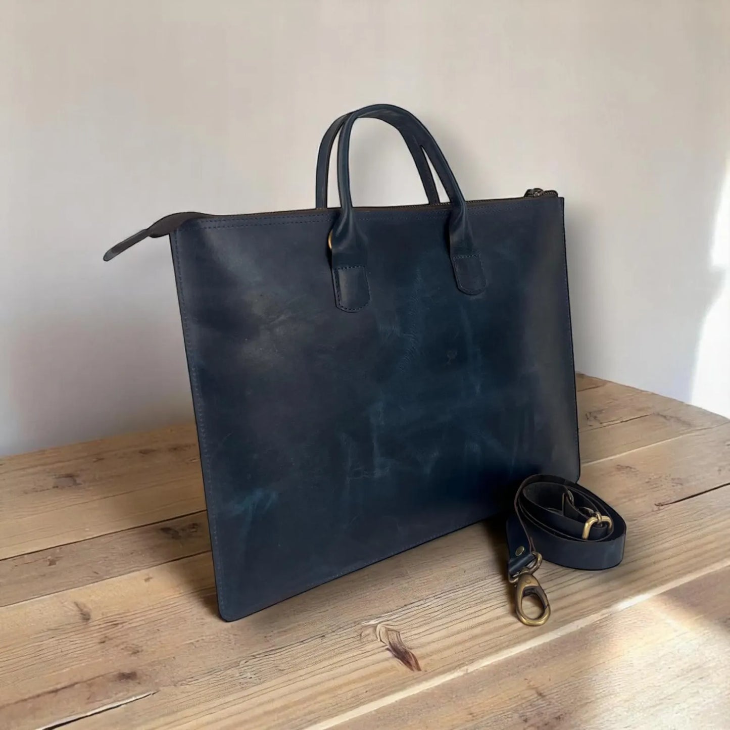 Sacoche en cuir personnalisée pour ordinateur portable