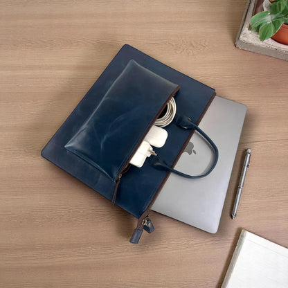 Sacoche en cuir personnalisée pour ordinateur portable